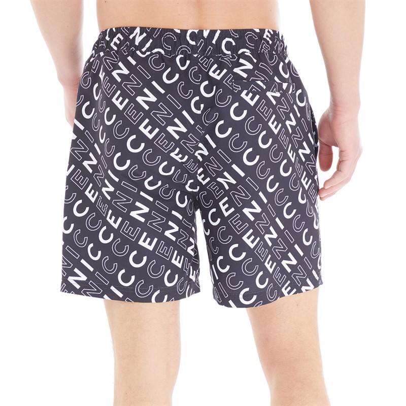 NICCE Mens Torrey AOP Swim Shorts Black