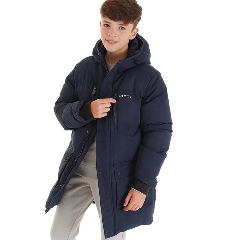 Buy NICCE Boys Vespucci Parka Jacket Navy