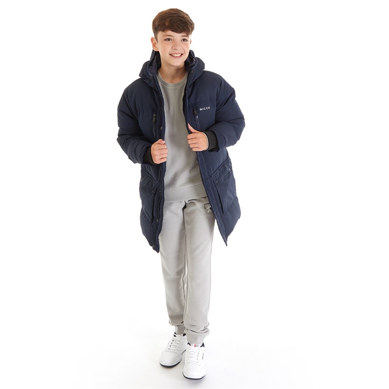 Buy NICCE Boys Vespucci Parka Jacket Navy