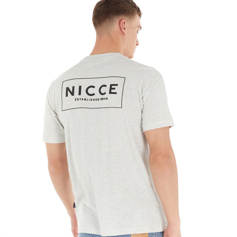 NICCE Mens Est.13 T-Shirt Oatmeal Marl