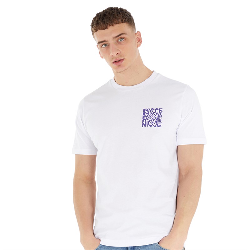 NICCE Mens Atom T-Shirt White