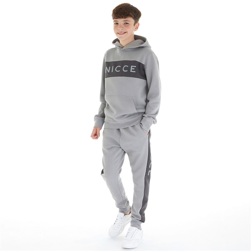 NICCE Boys Moss Tracksuit Grey/Coal