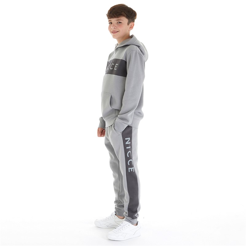 NICCE Boys Moss Tracksuit Grey/Coal