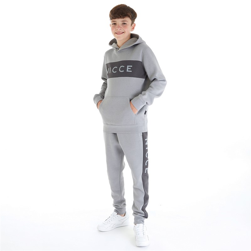 NICCE Boys Moss Tracksuit Grey/Coal