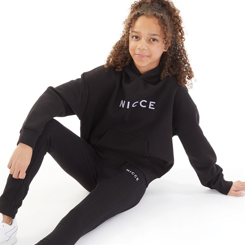 NICCE Girls Diva Hoodie And Leggings Set Black