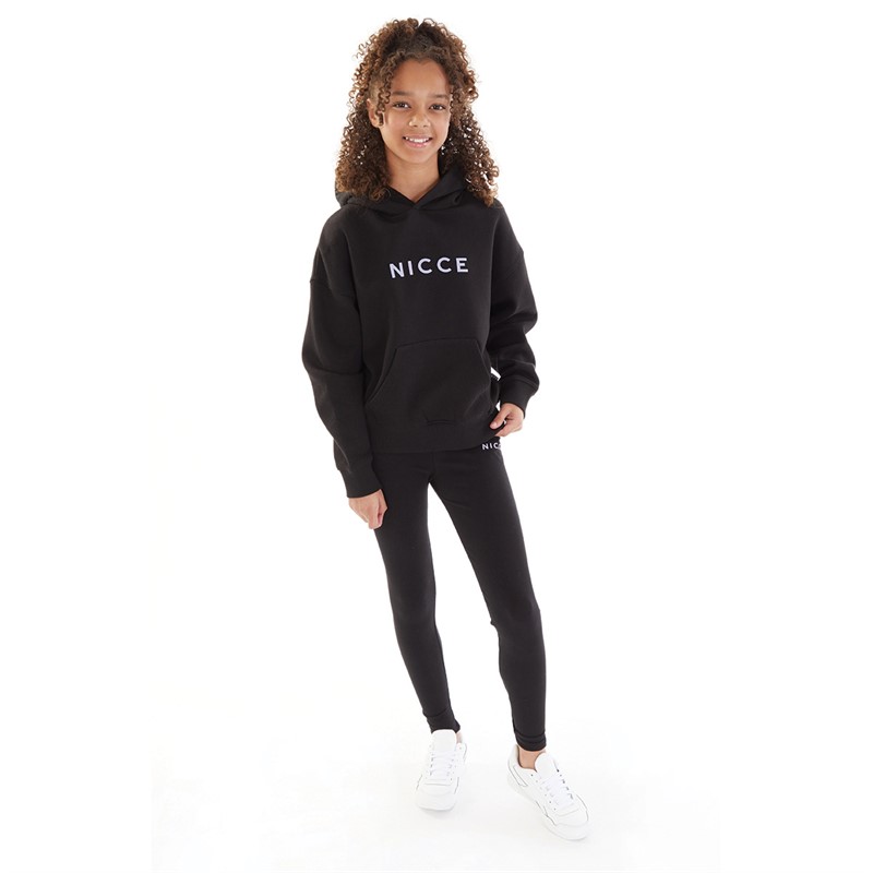 NICCE Girls Diva Hoodie And Leggings Set Black