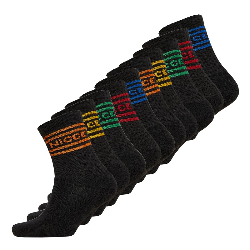 NICCE Chaussettes Faryl Garçon - lot de 10 - Noir