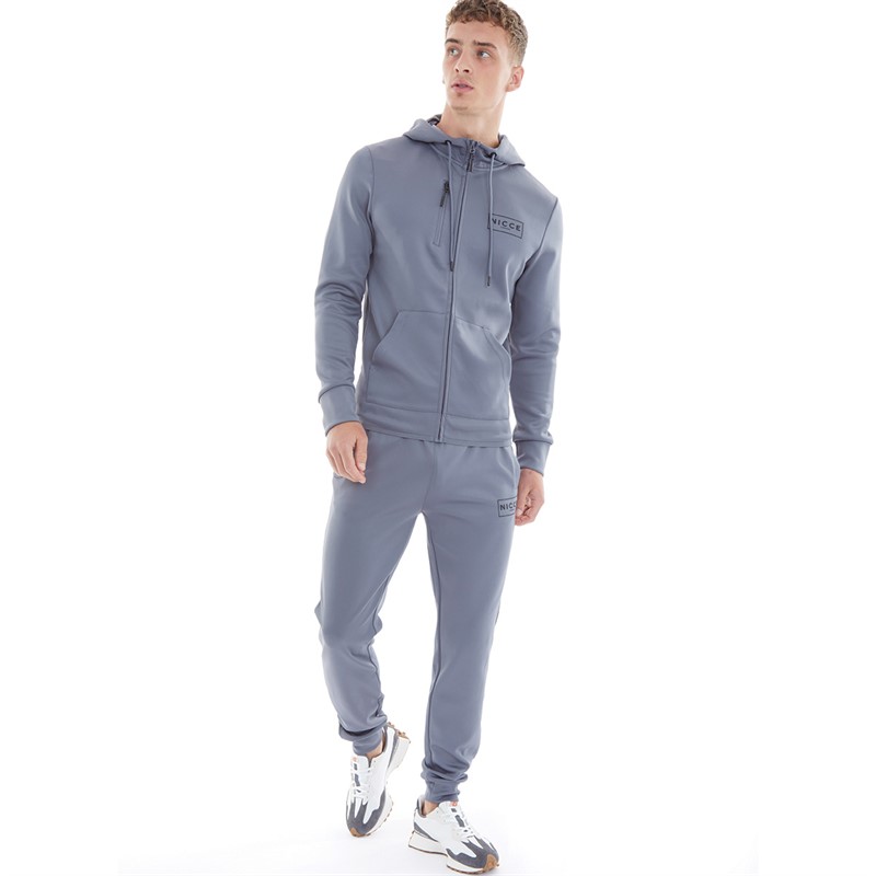 NICCE Mens Vorton Tracksuit Steel Grey