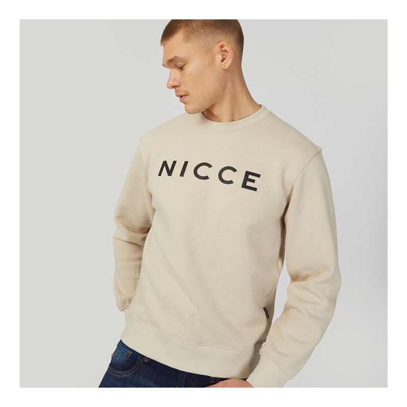 NICCE Mens Lormi Sweatshirt Light Stone