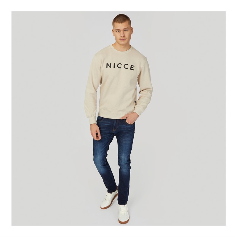 NICCE Mens Lormi Sweatshirt Light Stone