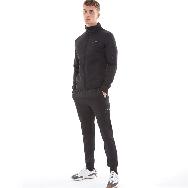 NICCE Mens Farrin Tracksuit Black