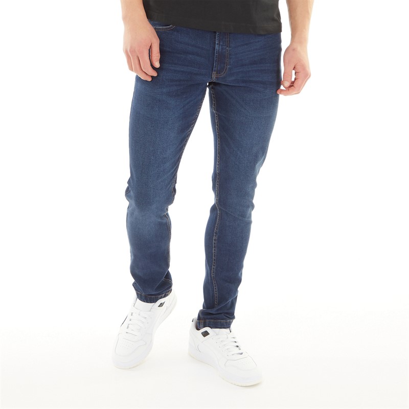 NICCE Mens Grayston Jeans Indigo