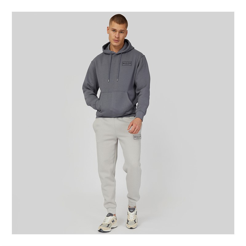 NICCE Mens Yelden Joggers Chalk Grey