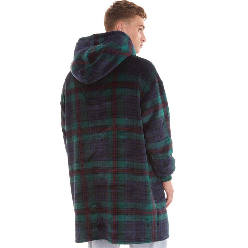 NICCE Mens Migel Snuggle Fleece Green Check