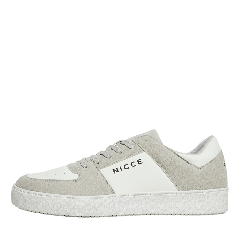 NICCE Mens Covent Trainers White/Grey