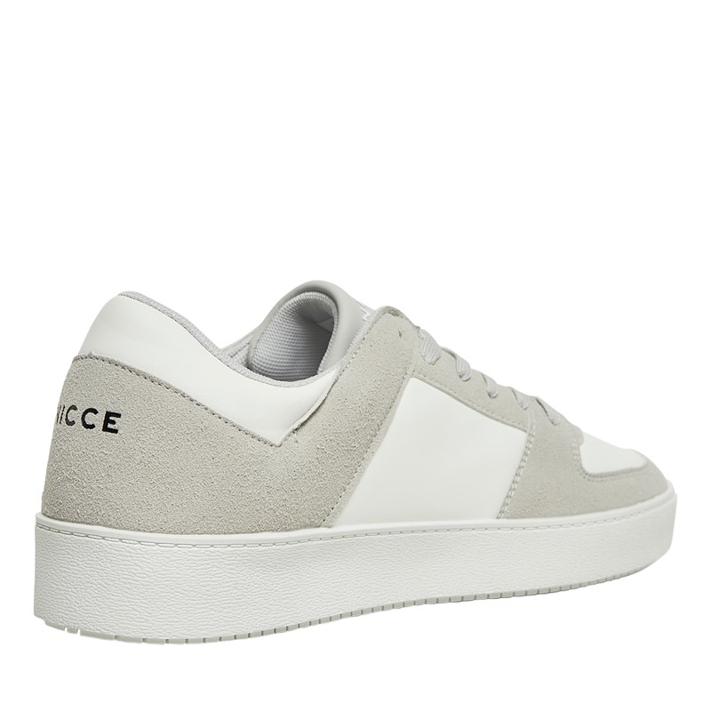 NICCE Mens Covent Trainers White/Grey