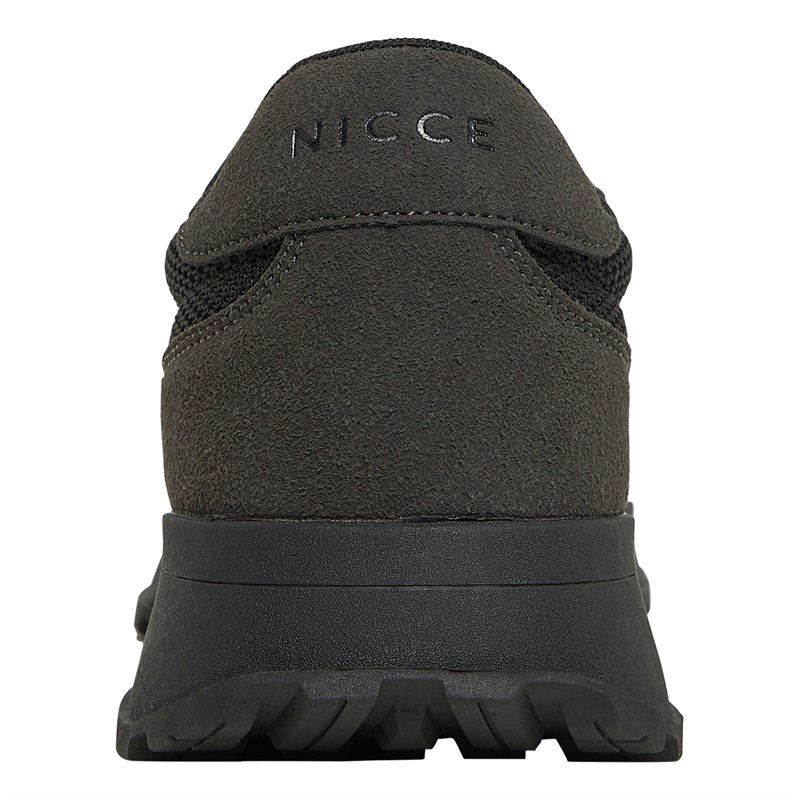 NICCE Mens Dalston Trainers Black/Grey