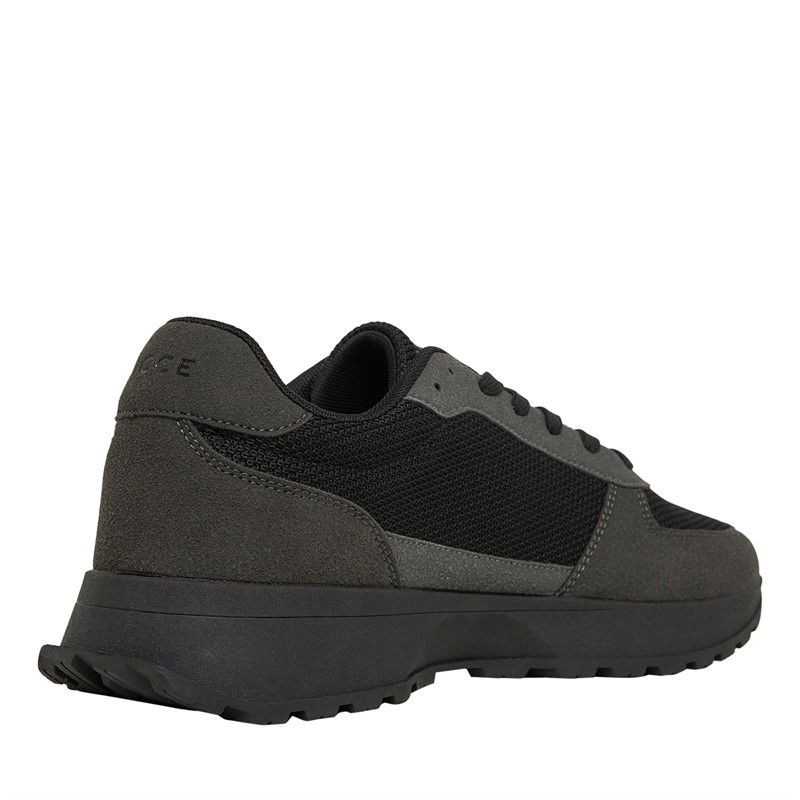 NICCE Mens Dalston Trainers Black/Grey