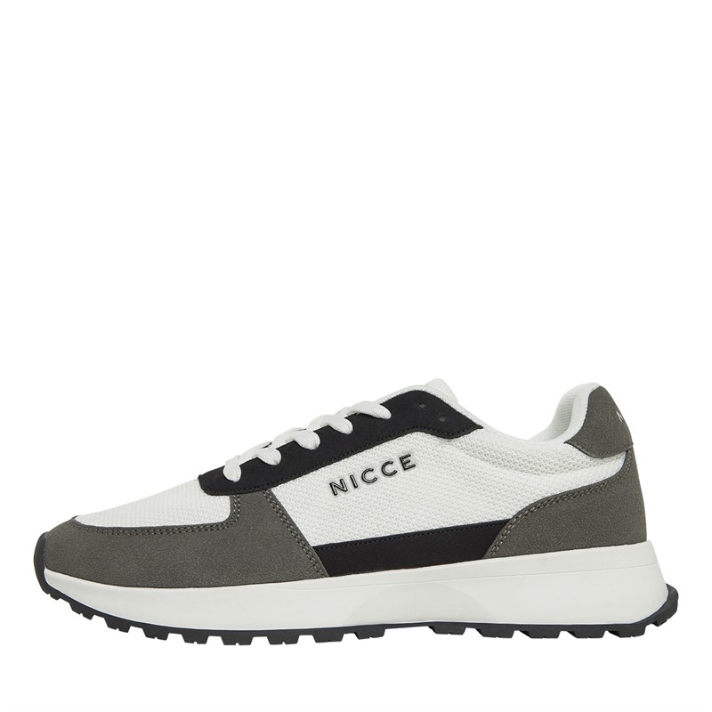 NICCE Mens Dalston Trainers White/Grey