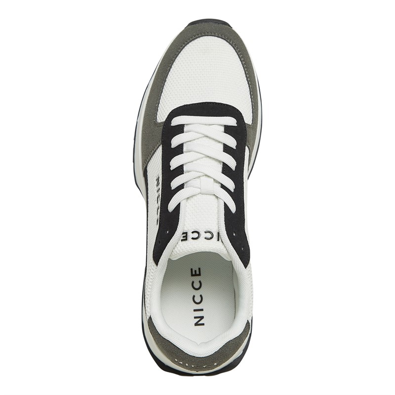 NICCE Mens Dalston Trainers White/Grey