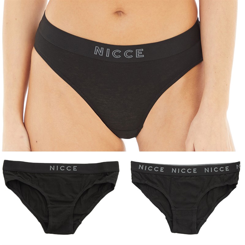 NICCE Womens Priscilla Three Pack Briefs A Black