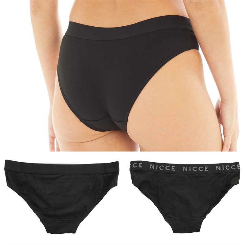 NICCE Womens Priscilla Three Pack Briefs A Black