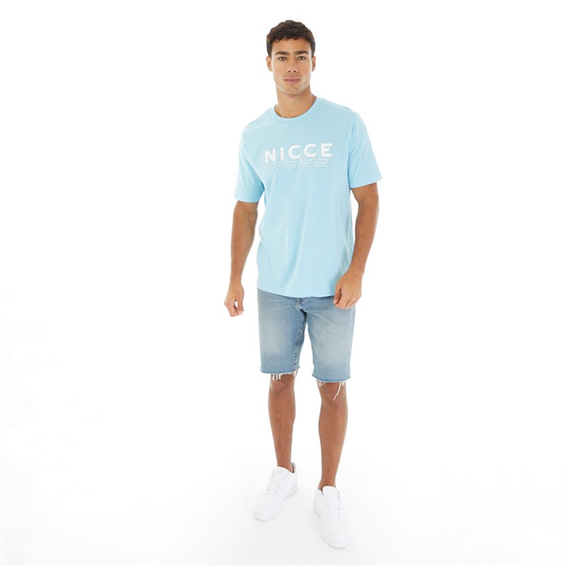 NICCE T-shirt Mykal Bleu ciel homme