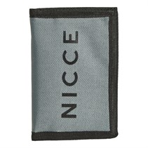 NICCE Mens Alriz Canvas Wallet Dark Grey/Black