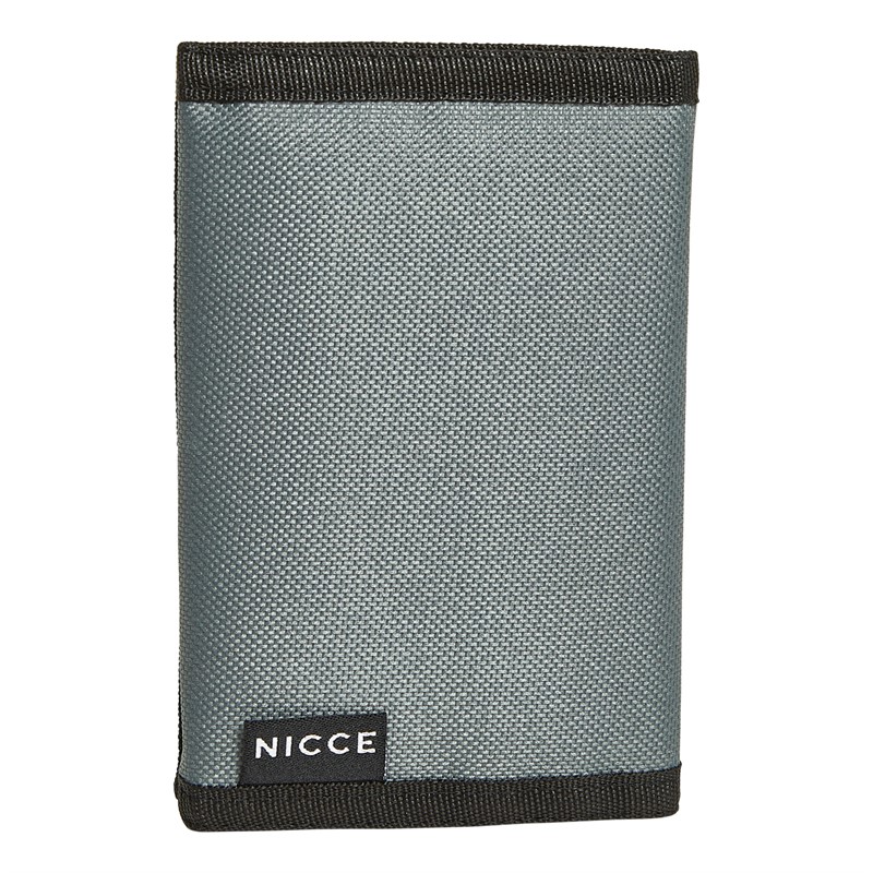 NICCE Mens Alriz Canvas Wallet Dark Grey/Black