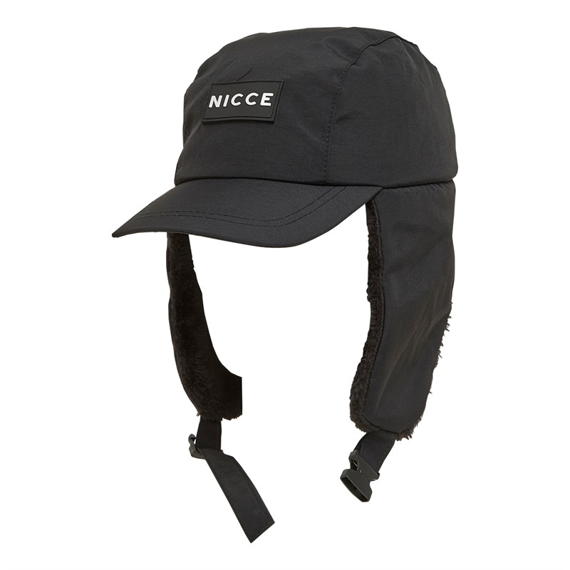 NICCE Mens Burlow Trapper Hat Black