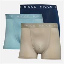 NICCE Mens Liot Three Pack Boxers Navy/Light Stone/Ice