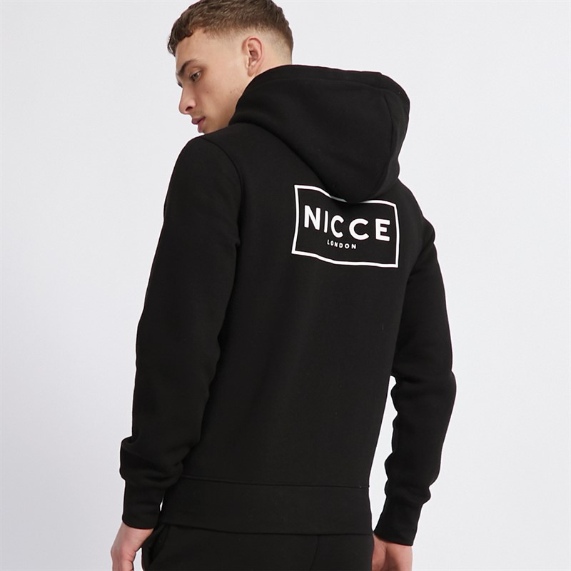 NICCE Mens Hontell Zip Through Hoodie Black