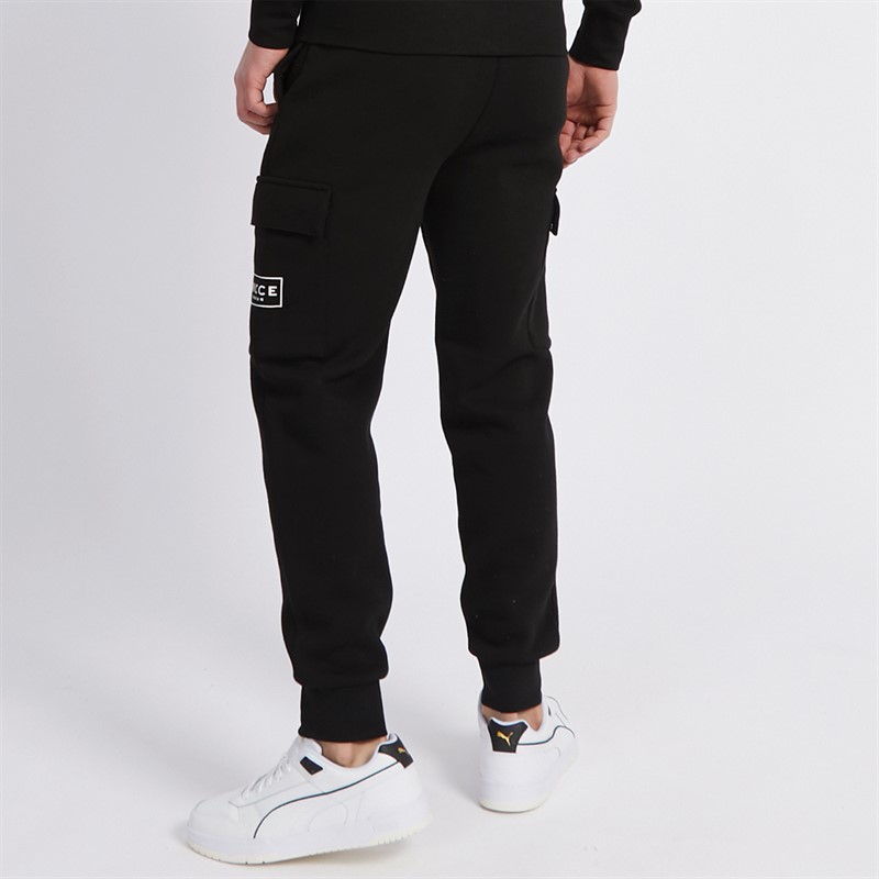 NICCE Mens Calbo Cargo Joggers Black