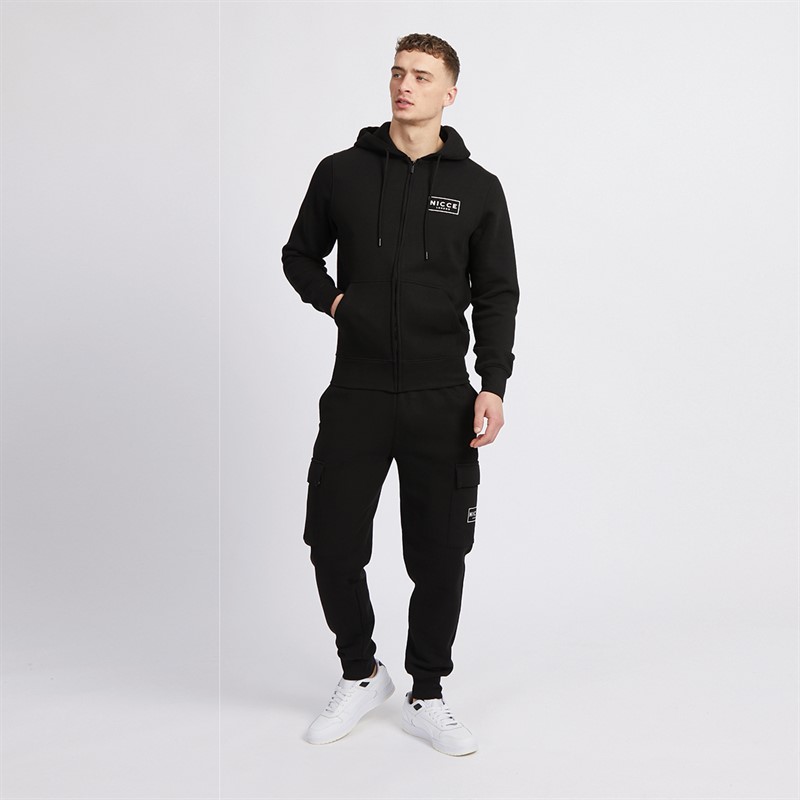 NICCE Mens Calbo Cargo Joggers Black