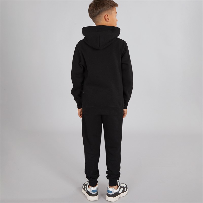 NICCE Boys Tillarex Hoodie And Joggers Tracksuit Black