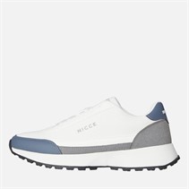 NICCE Mens Zabina Trainers White/Steel Grey/Grey