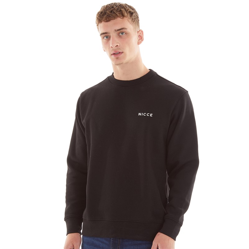 NICCE Mens Chest Logo Sweatshirt Black