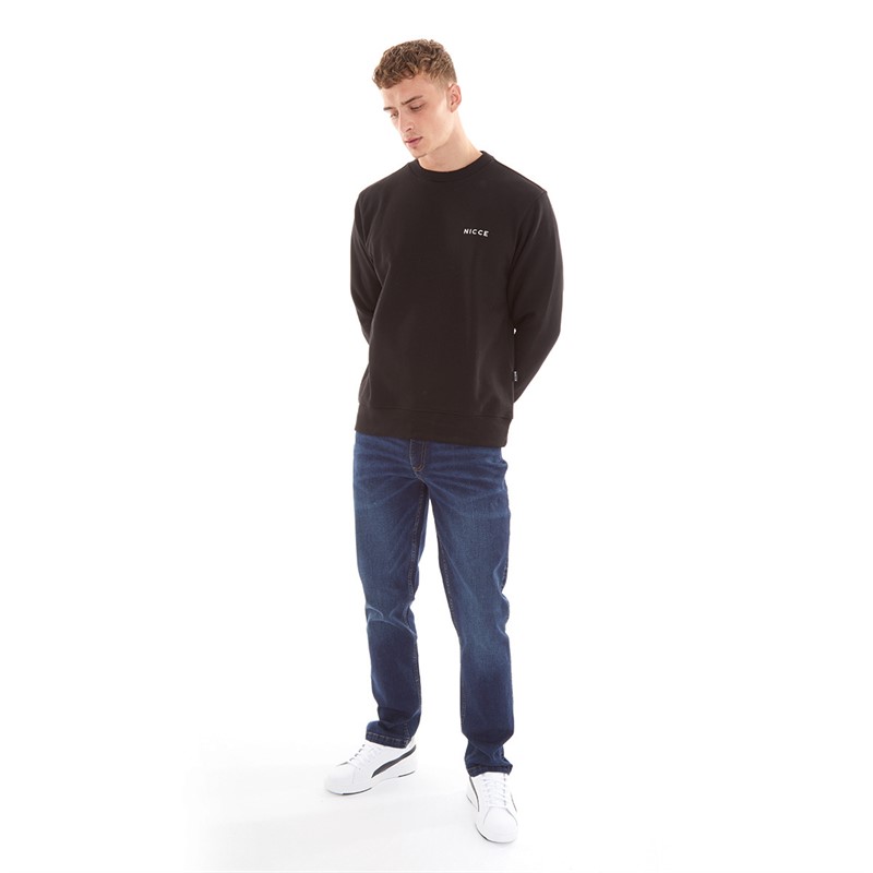 NICCE Mens Chest Logo Sweatshirt Black