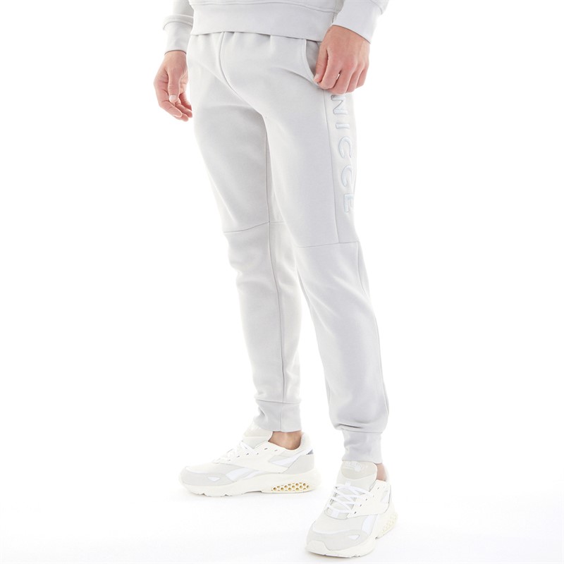 NICCE Mens Mercury Joggers Stone Grey