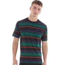 NICCE Mens Ferndale Stripe T-Shirt Ivy Green/Black