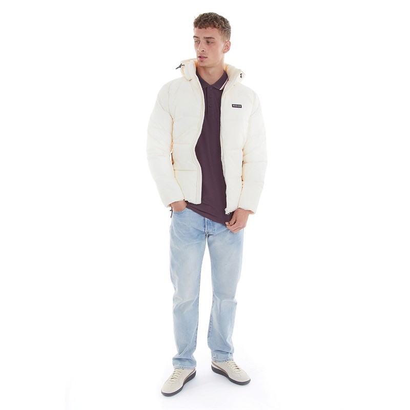 NICCE Mens Expo Jacket Quartz White