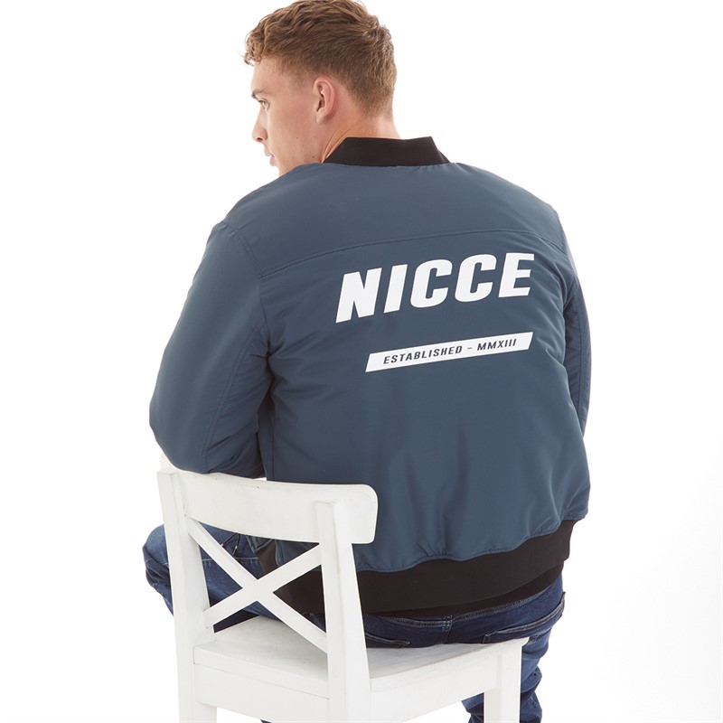 Buy NICCE Mens Fleet Jacket Airforce Blue