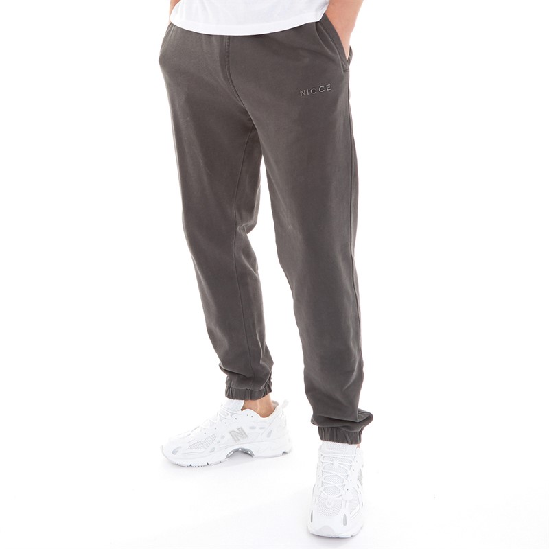 NICCE Mens Mercury Joggers Washed Black