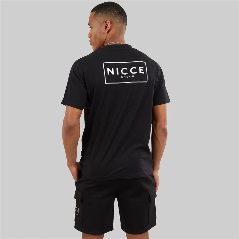 NICCE Mens Tradfri T-Shirt And Shorts Co-Ord Set Black