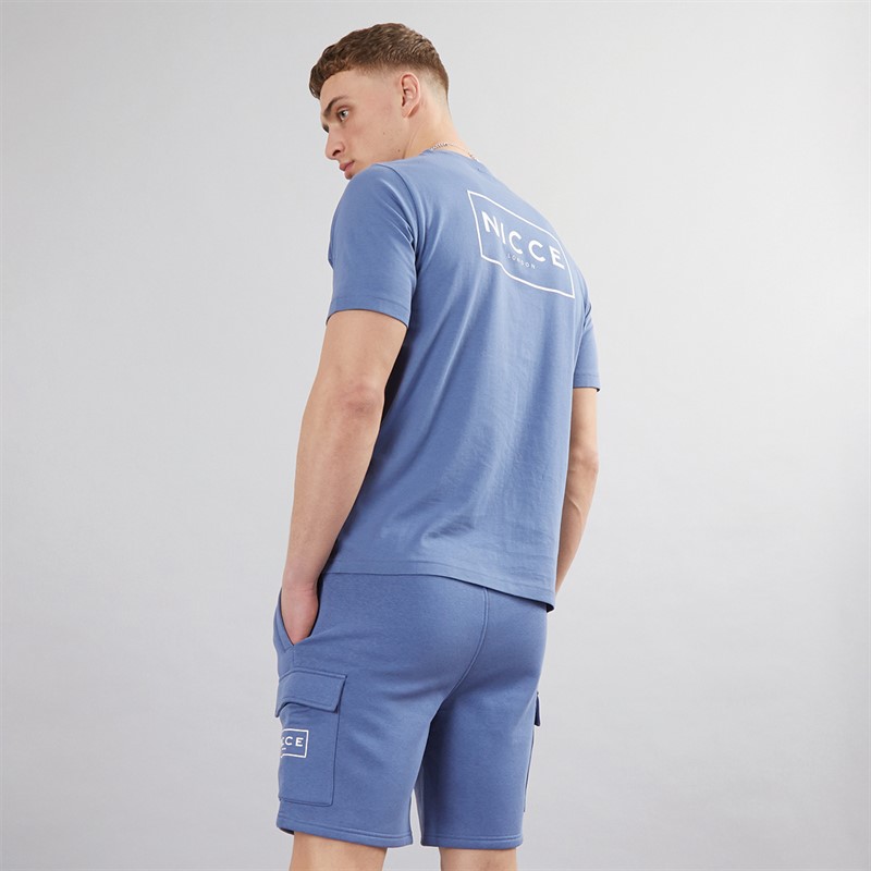 NICCE Mens Tradfri T-Shirt And Shorts Co-Ord Element Blue