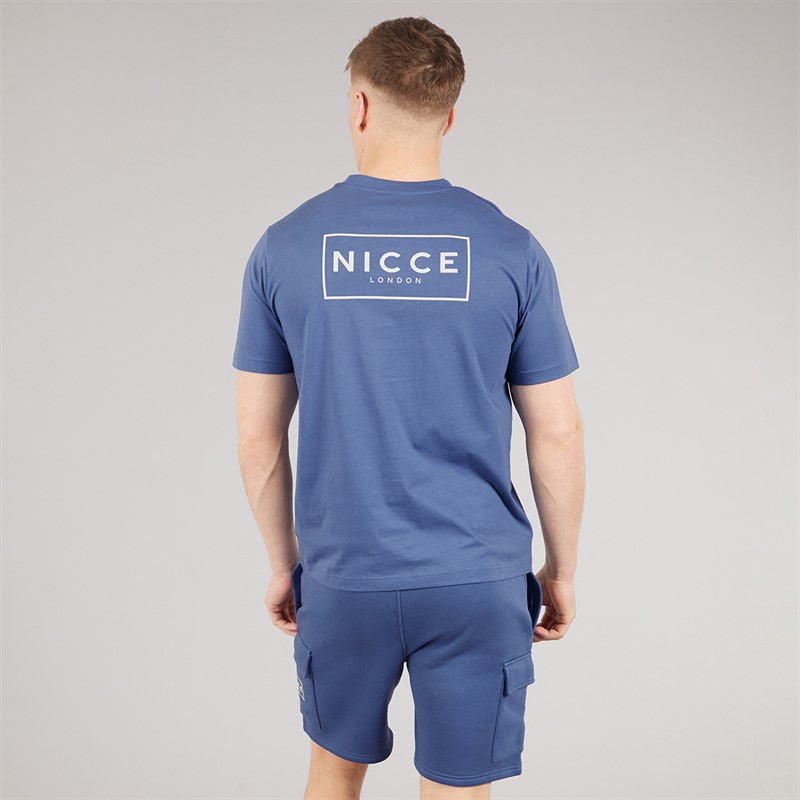 NICCE Mens Tradfri T-Shirt And Shorts Co-Ord Set Element Blue