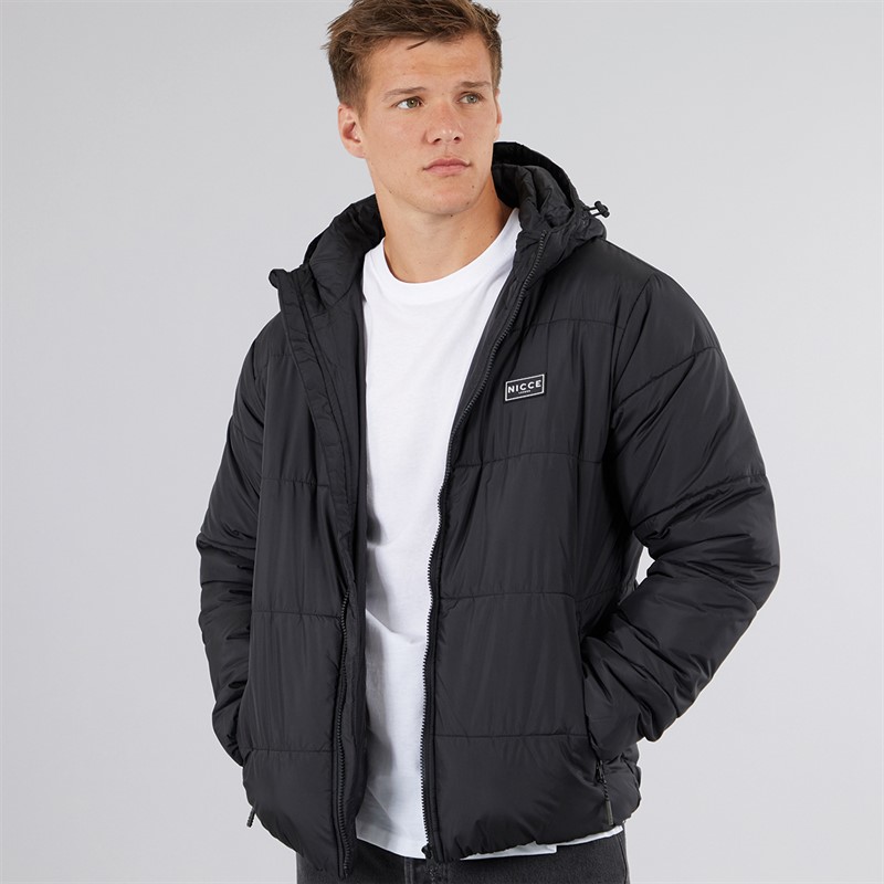 NICCE Mens Narmer Puffer Jacket Black - Size XXL