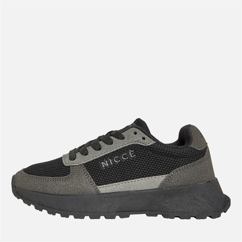 NICCE Junior Boys Dalston Trainers Black/Grey