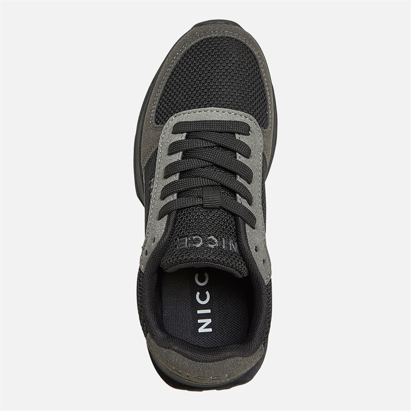 NICCE Junior Boys Dalston Trainers Black/Grey