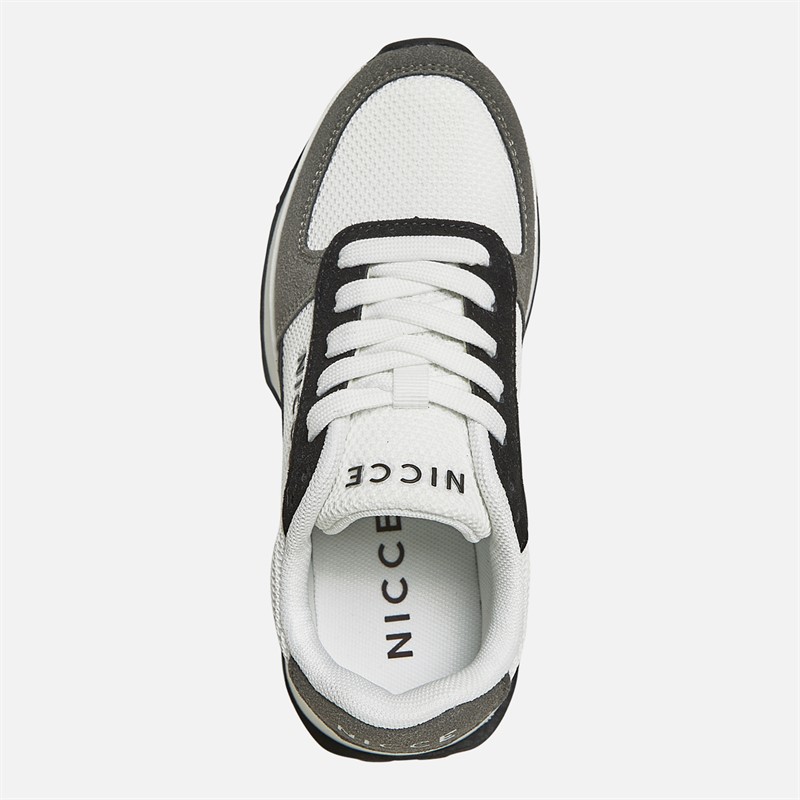NICCE Junior Boys Dalston Trainers White/Grey